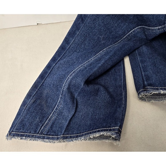 S.L.A. Jean Capris Ladies‎ 7/8 Blue Medium Denim Button Fly Funky Cotton Comfort - Picture 5 of 8